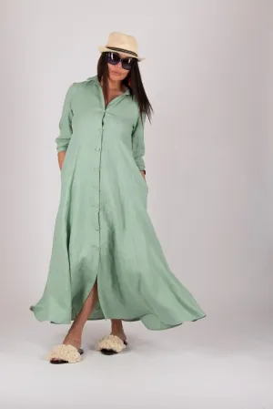 MIRA Linen Shirt Dress