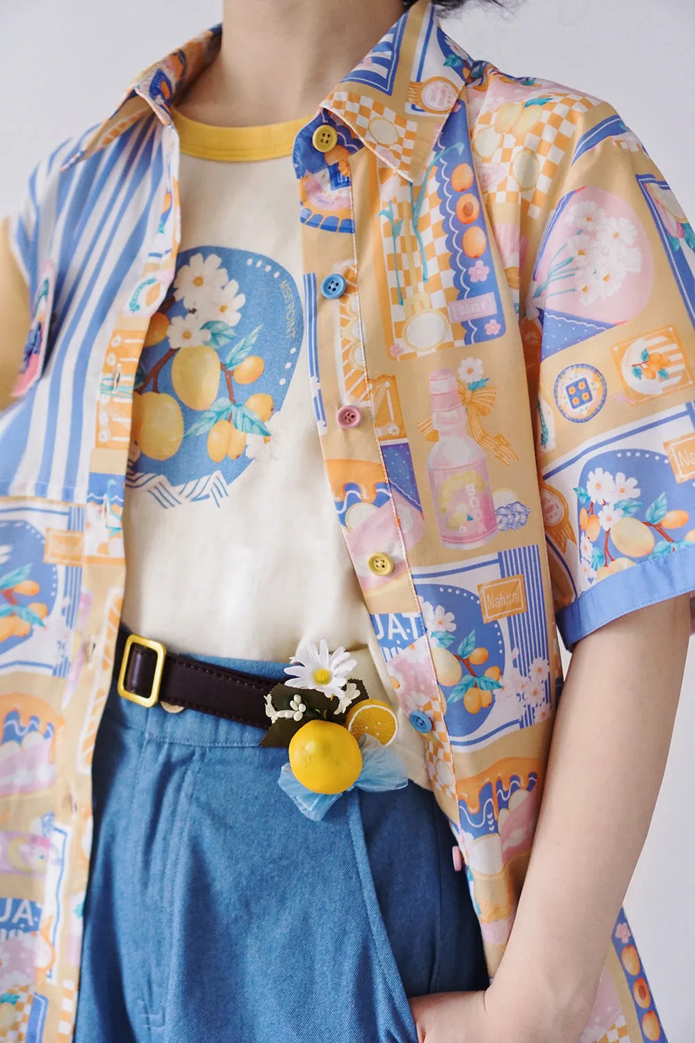 Miss Point~Daisy Lemon~Daily Lolita Short Sleeve Shirt Customized