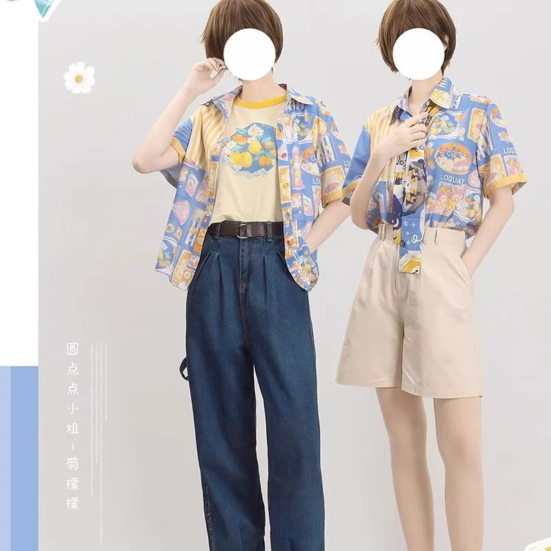 Miss Point~Daisy Lemon~Daily Lolita Short Sleeve Shirt Customized