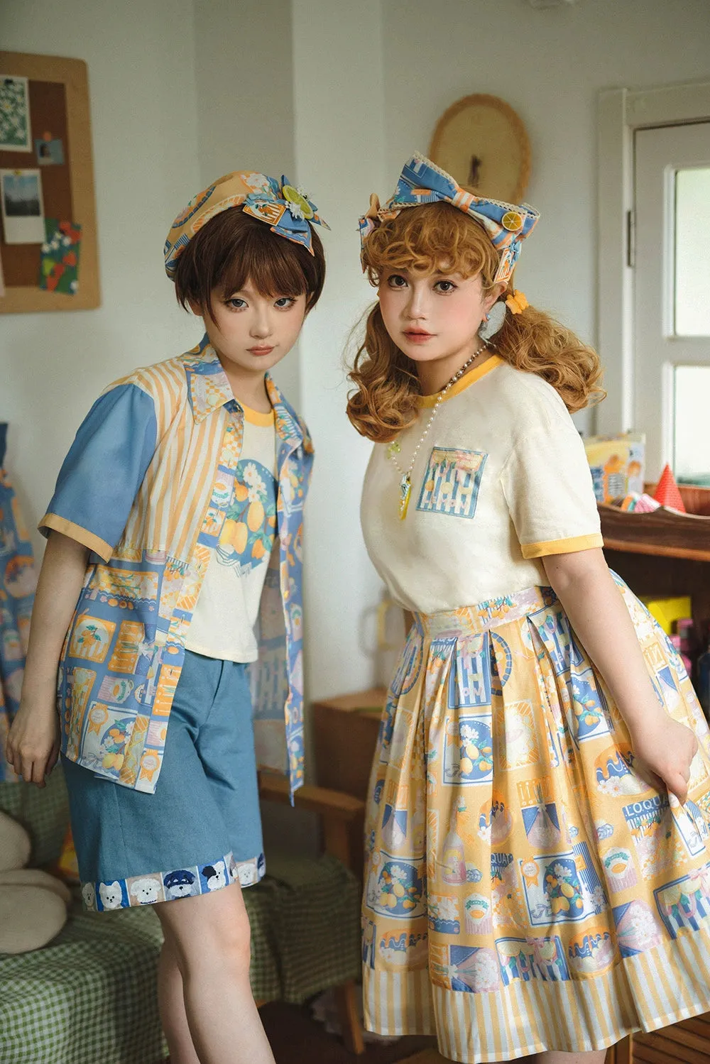 Miss Point~Daisy Lemon~Daily Lolita Short Sleeve Shirt Customized