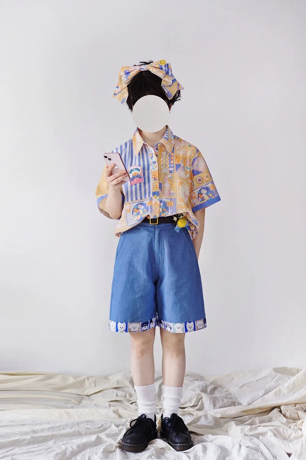 Miss Point~Daisy Lemon~Daily Lolita Short Sleeve Shirt Customized
