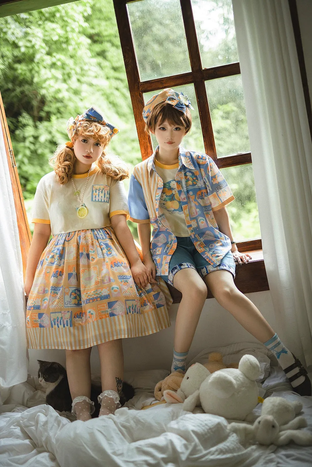 Miss Point~Daisy Lemon~Daily Lolita Short Sleeve Shirt Customized