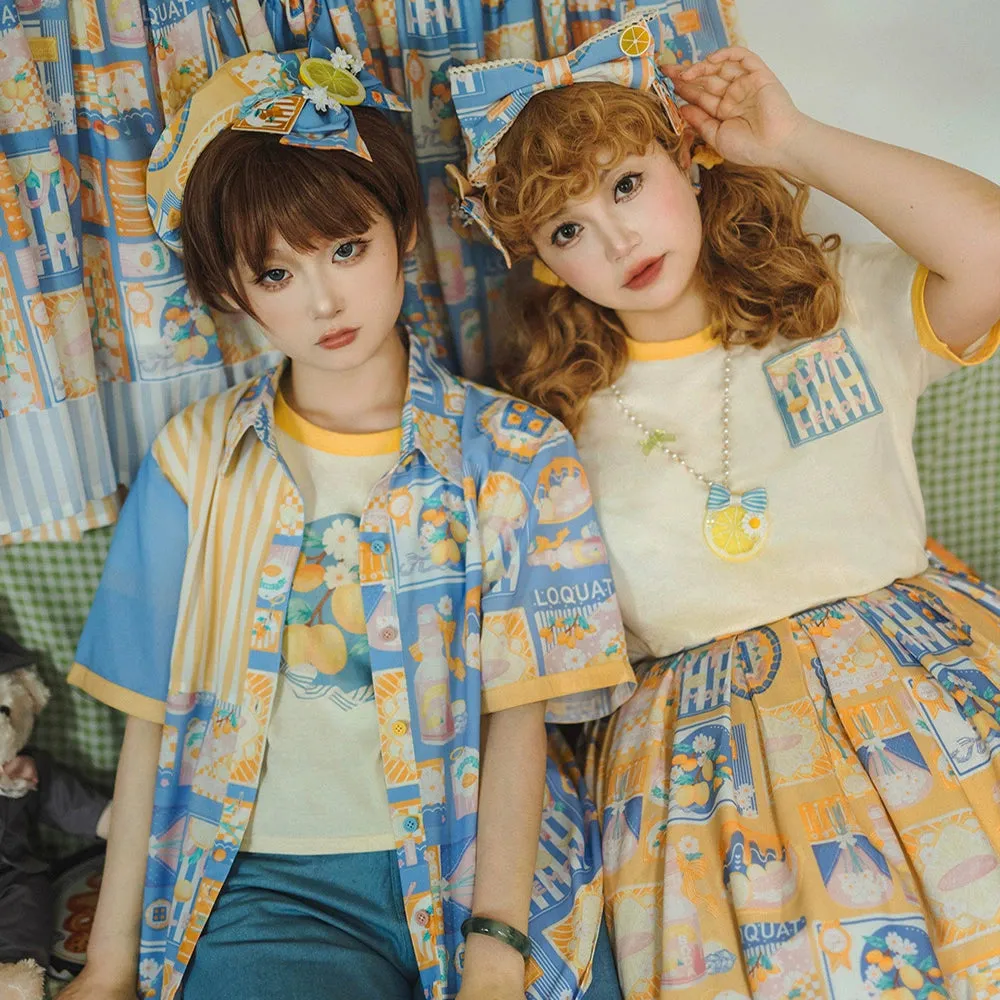 Miss Point~Daisy Lemon~Daily Lolita Short Sleeve Shirt Customized