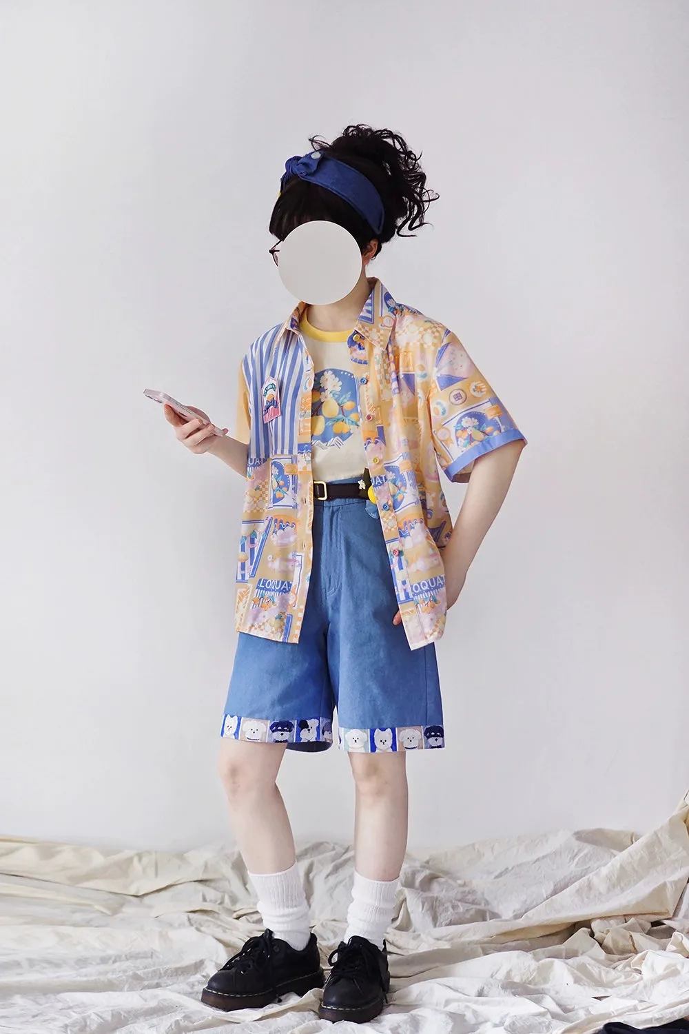 Miss Point~Daisy Lemon~Daily Lolita Short Sleeve Shirt Customized
