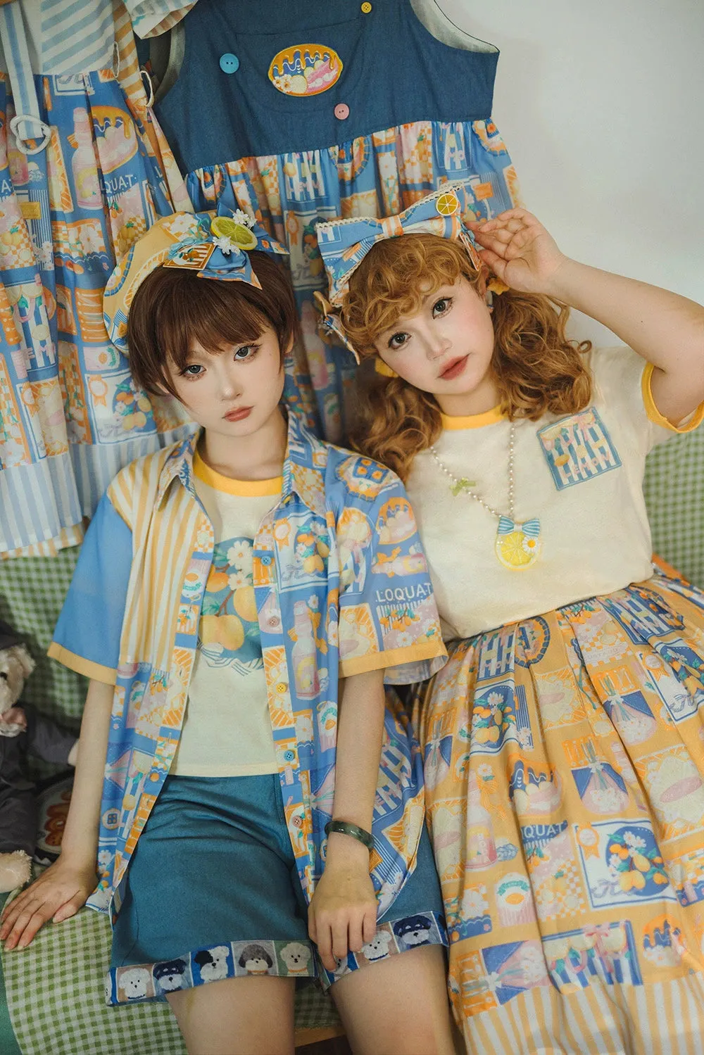 Miss Point~Daisy Lemon~Daily Lolita Short Sleeve Shirt Customized