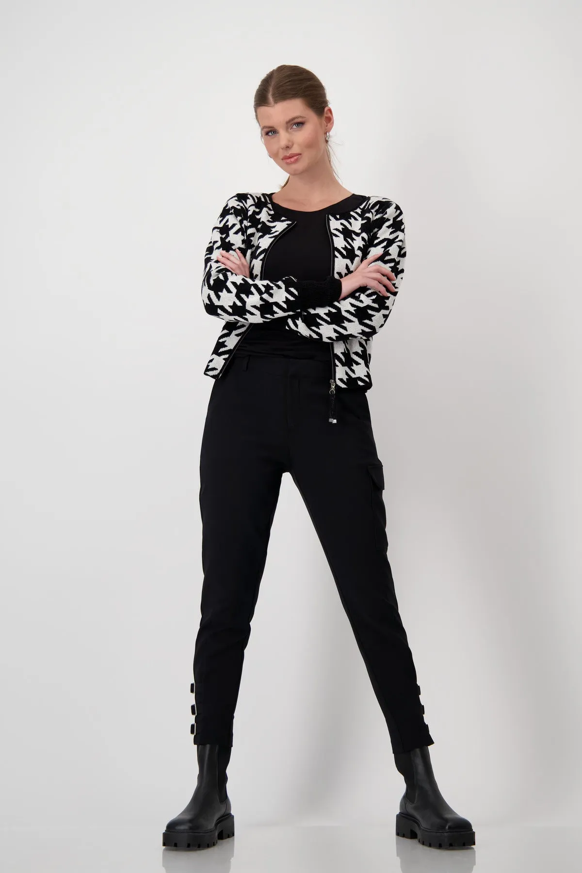 MONARI Pattern Knit Jacket