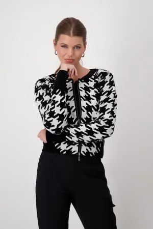 MONARI Pattern Knit Jacket
