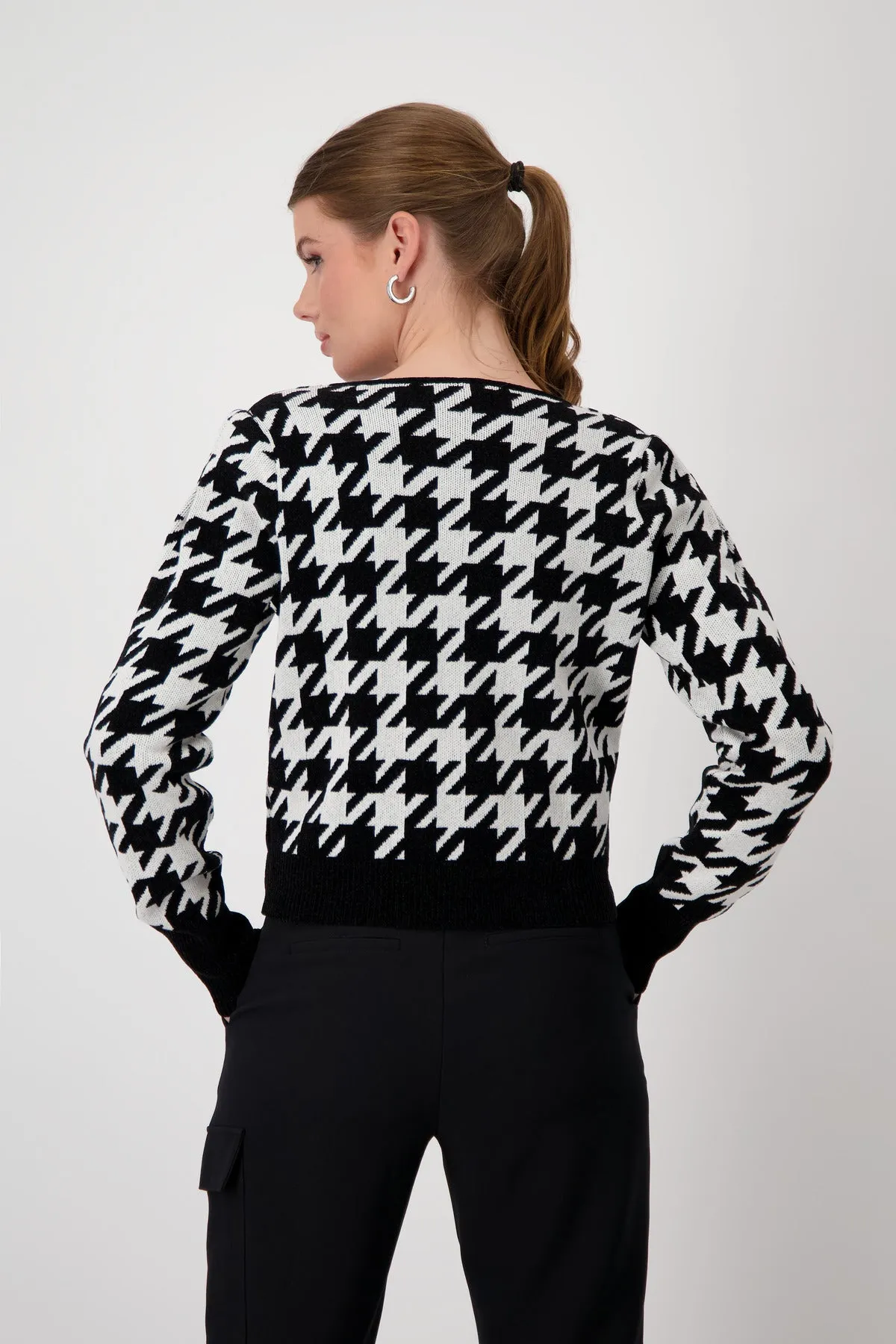 MONARI Pattern Knit Jacket