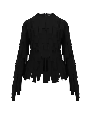 Multi Rectangle Long Sleeve Top