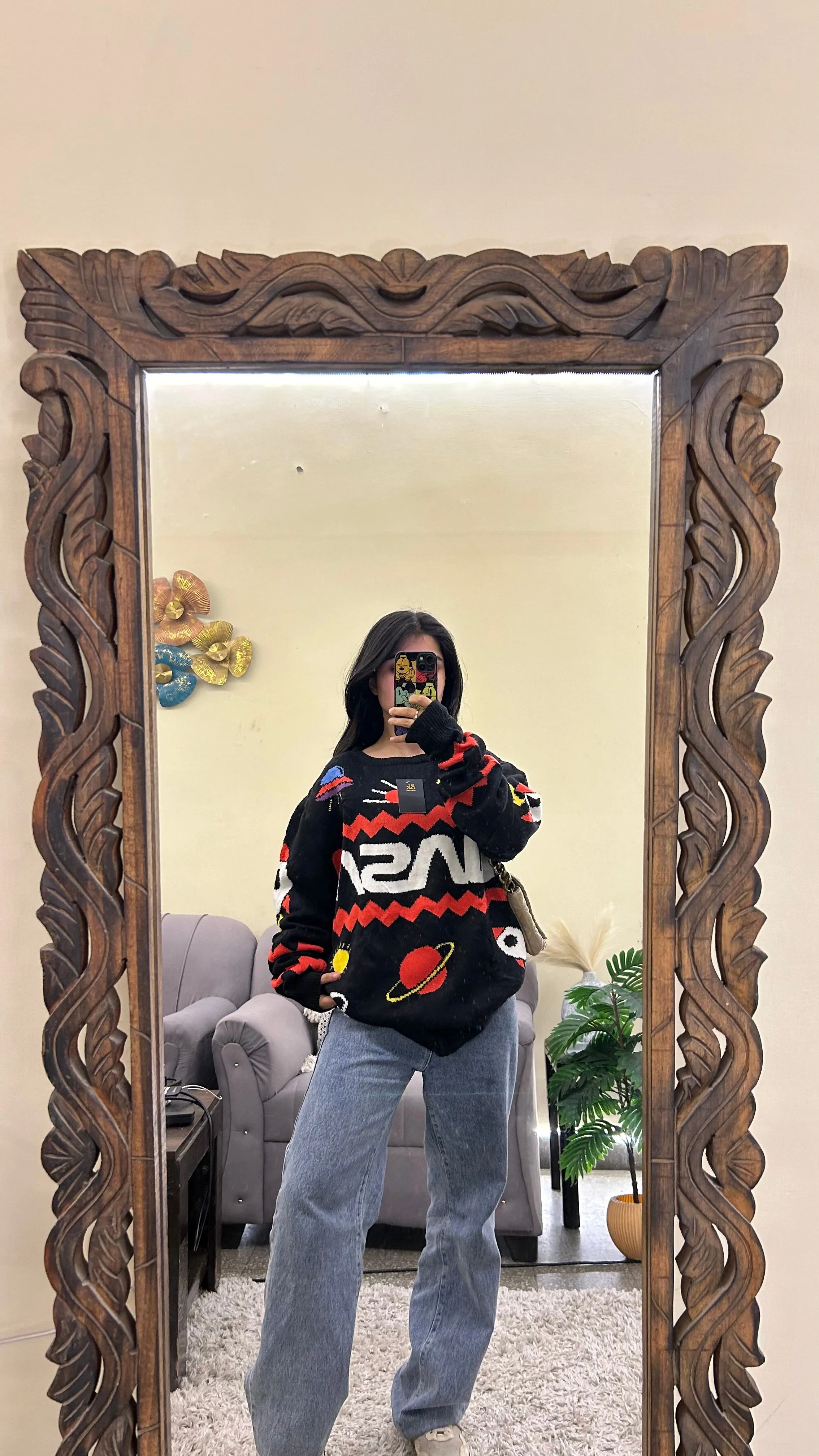 Nasa thrifted sweater 2xl
