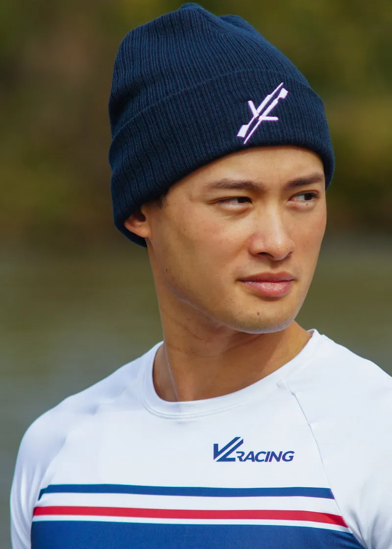 Navy Oars Logo Beanie