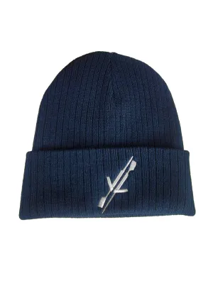 Navy Oars Logo Beanie