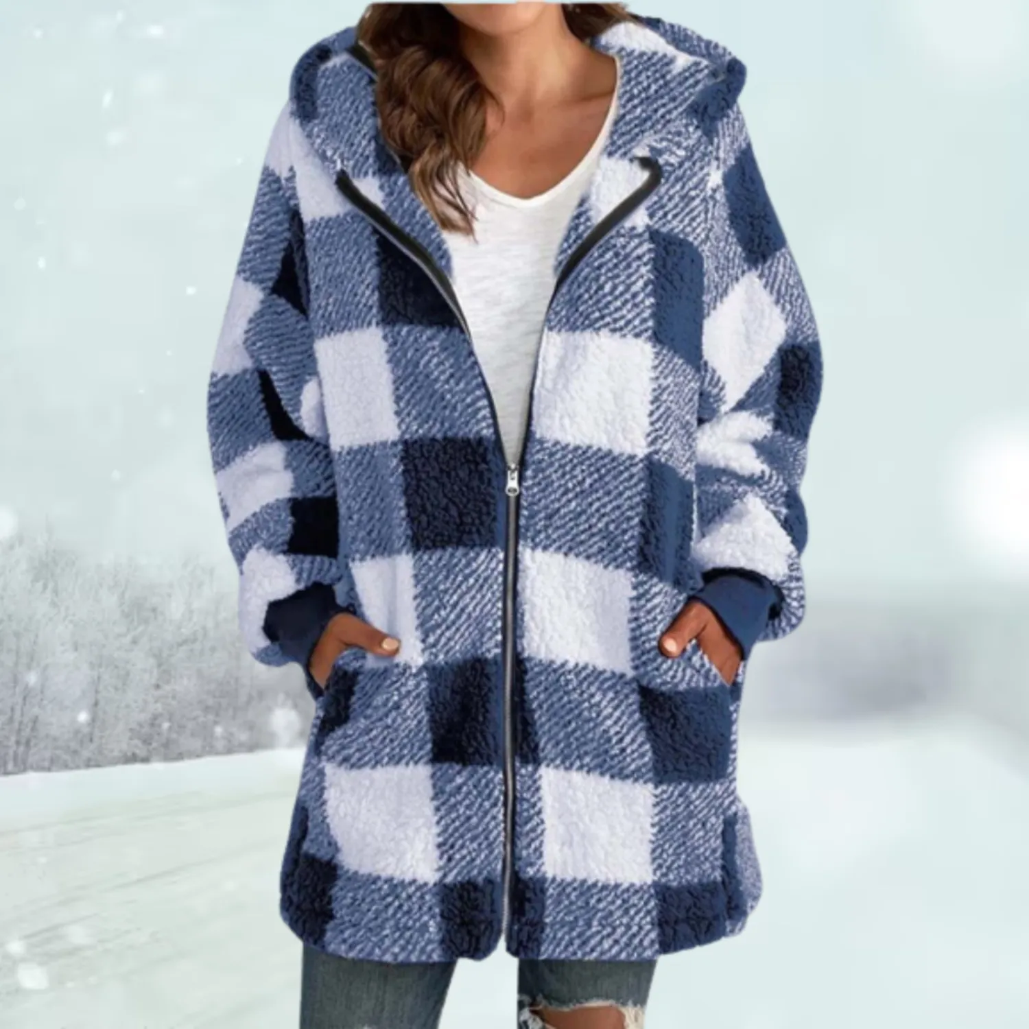 Nina - Warm Hooded Jacket - Casual - Comfortable - Ideal for Autumn/Winter