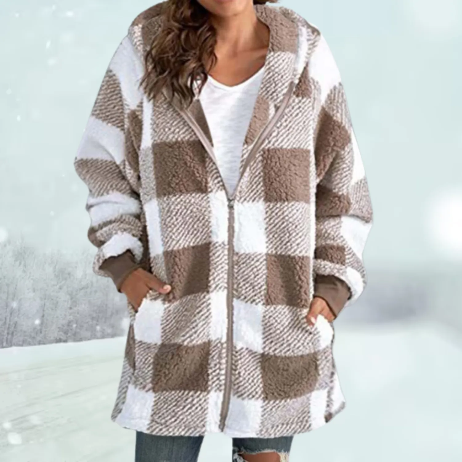 Nina - Warm Hooded Jacket - Casual - Comfortable - Ideal for Autumn/Winter
