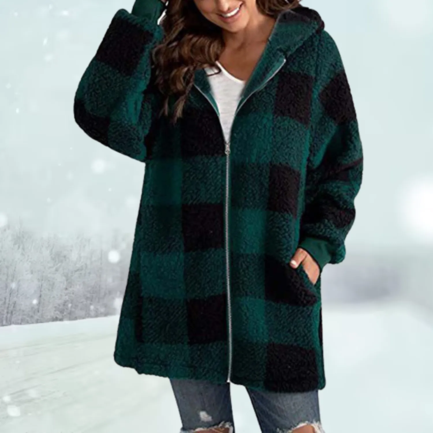 Nina - Warm Hooded Jacket - Casual - Comfortable - Ideal for Autumn/Winter
