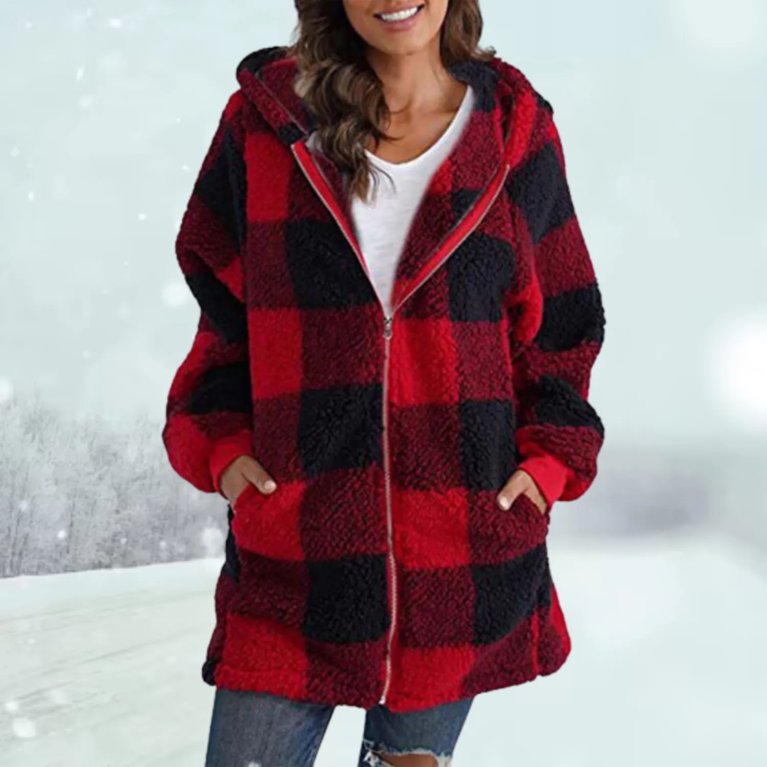 Nina - Warm Hooded Jacket - Casual - Comfortable - Ideal for Autumn/Winter