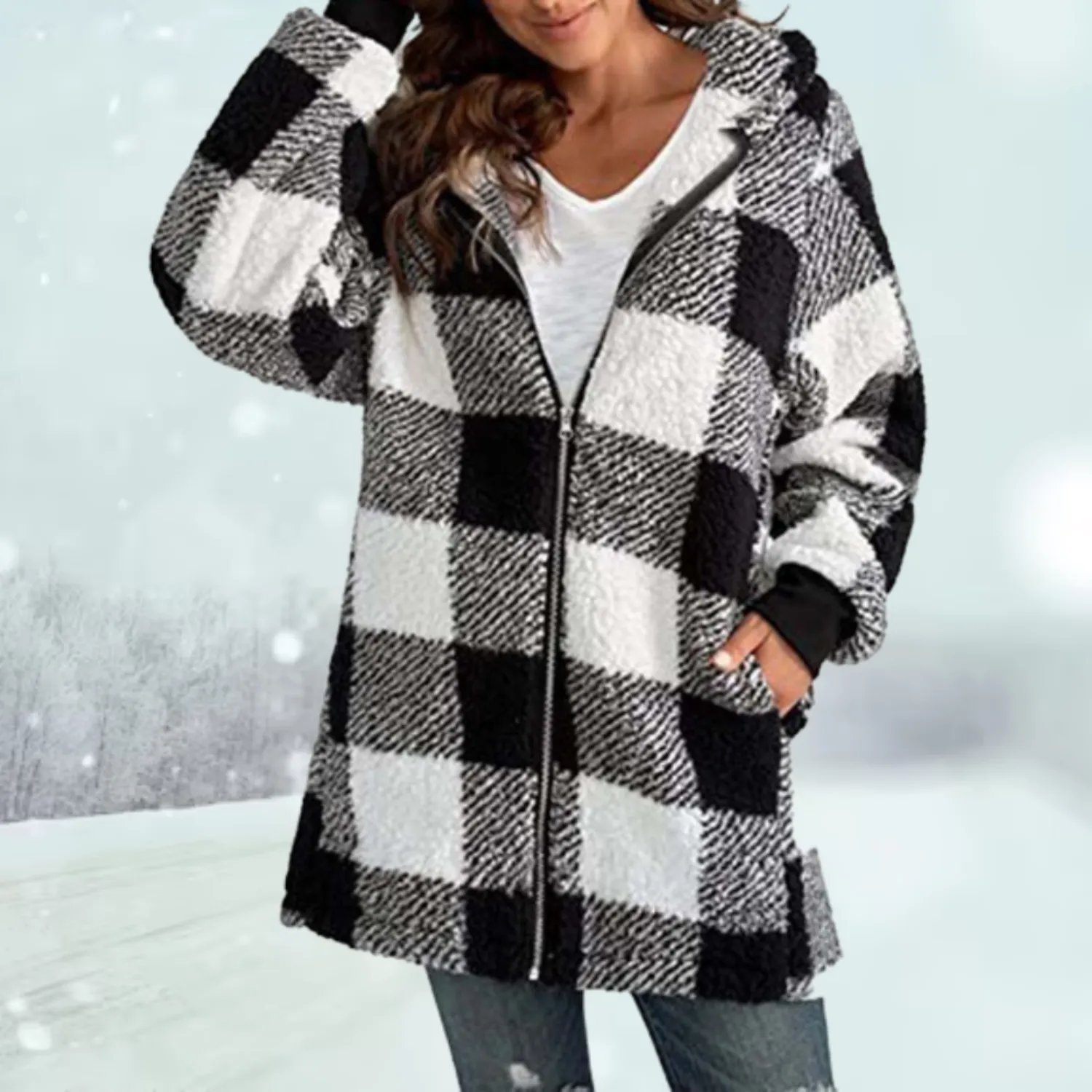 Nina - Warm Hooded Jacket - Casual - Comfortable - Ideal for Autumn/Winter