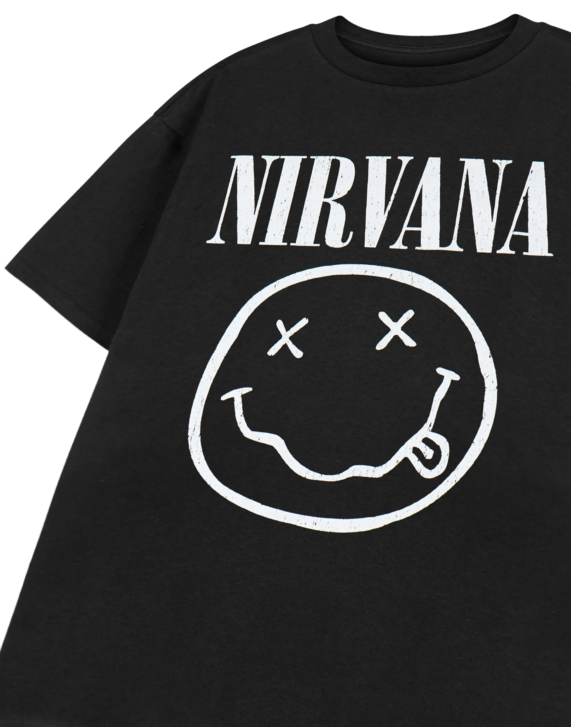 Nirvana Band Logo Boys Black T-Shirt