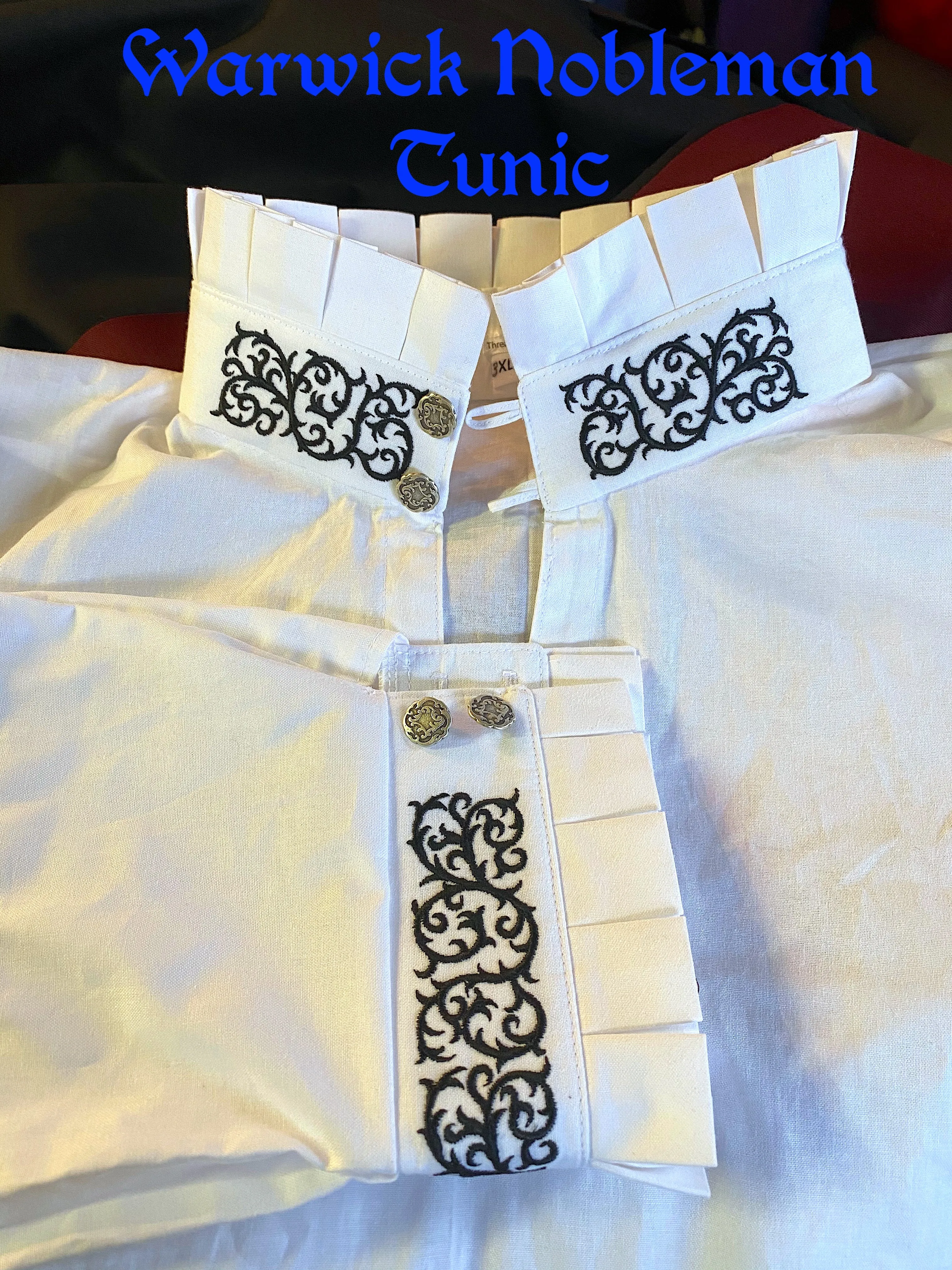 Nobleman Shirt - Plain, Celtic, and other Embroideries