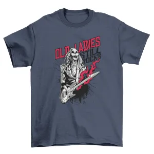 Old Lady Zombie Rocker T-shirt