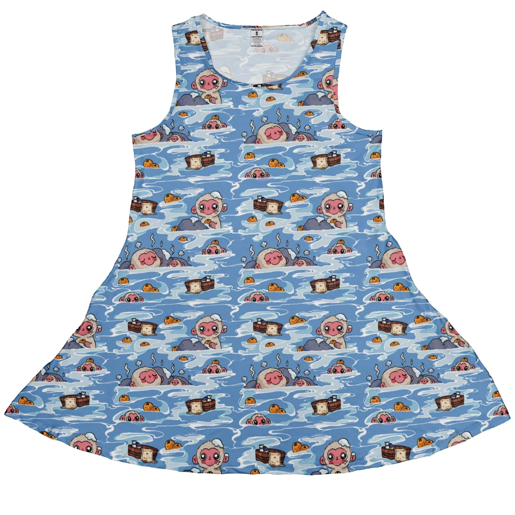 Onsen Snow Monkeys Dress