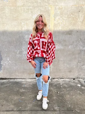 Oversized Sweater With Hohoho