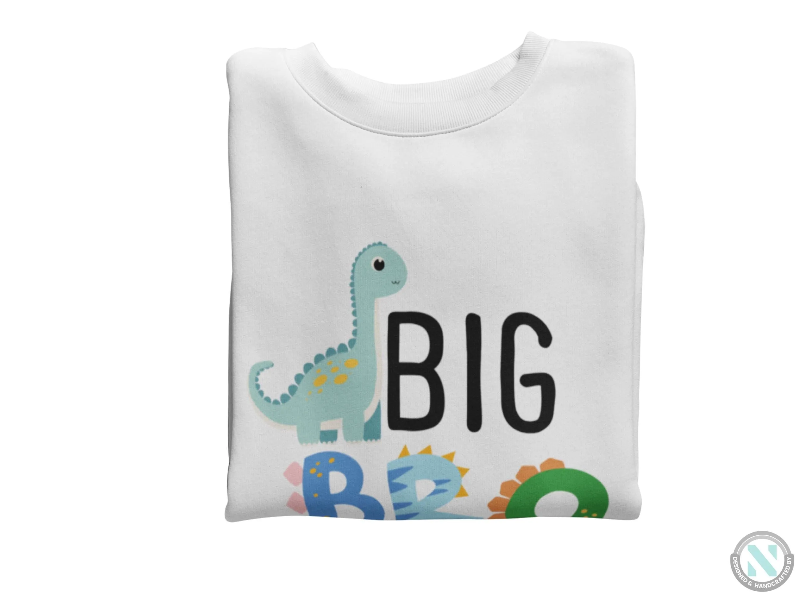 Personalized Long Sleeve Sweatshirt for Toddler Boys, Big Bro Text