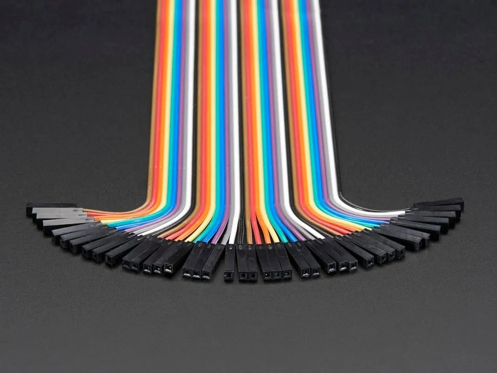 Premium Female/Female Jumper Wires - 40 x 3" (75mm)