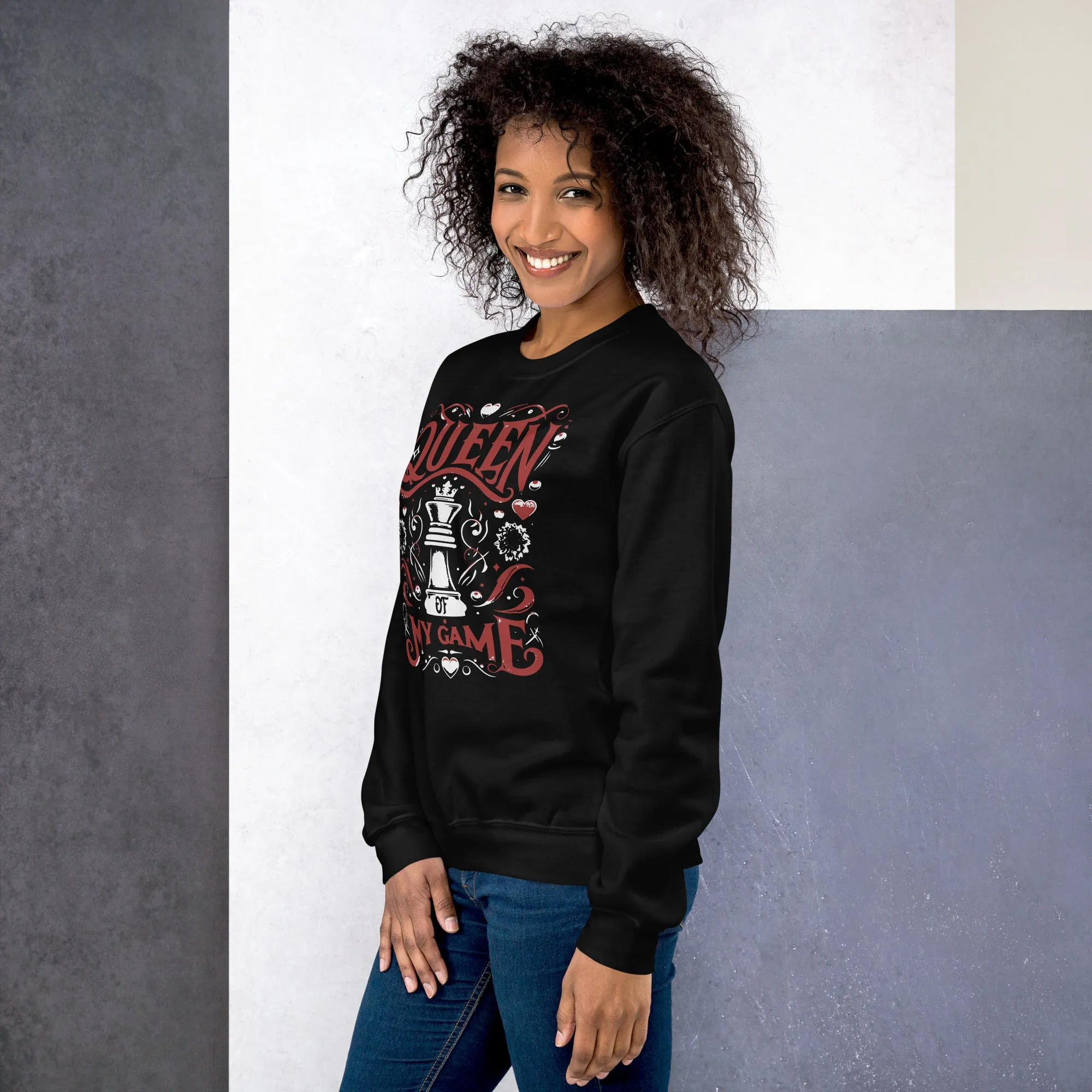 Queen of My Game Unisex Sweatshirt - Black