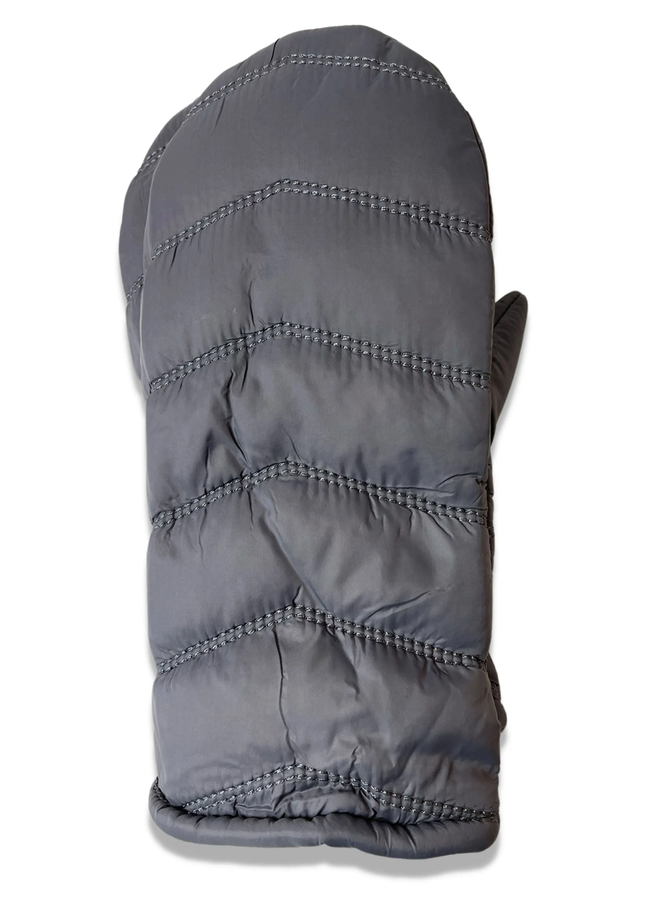 Quilted Faux Fur Lined  Mittens