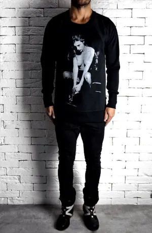 Raglan Jumper Gun Girl - Black