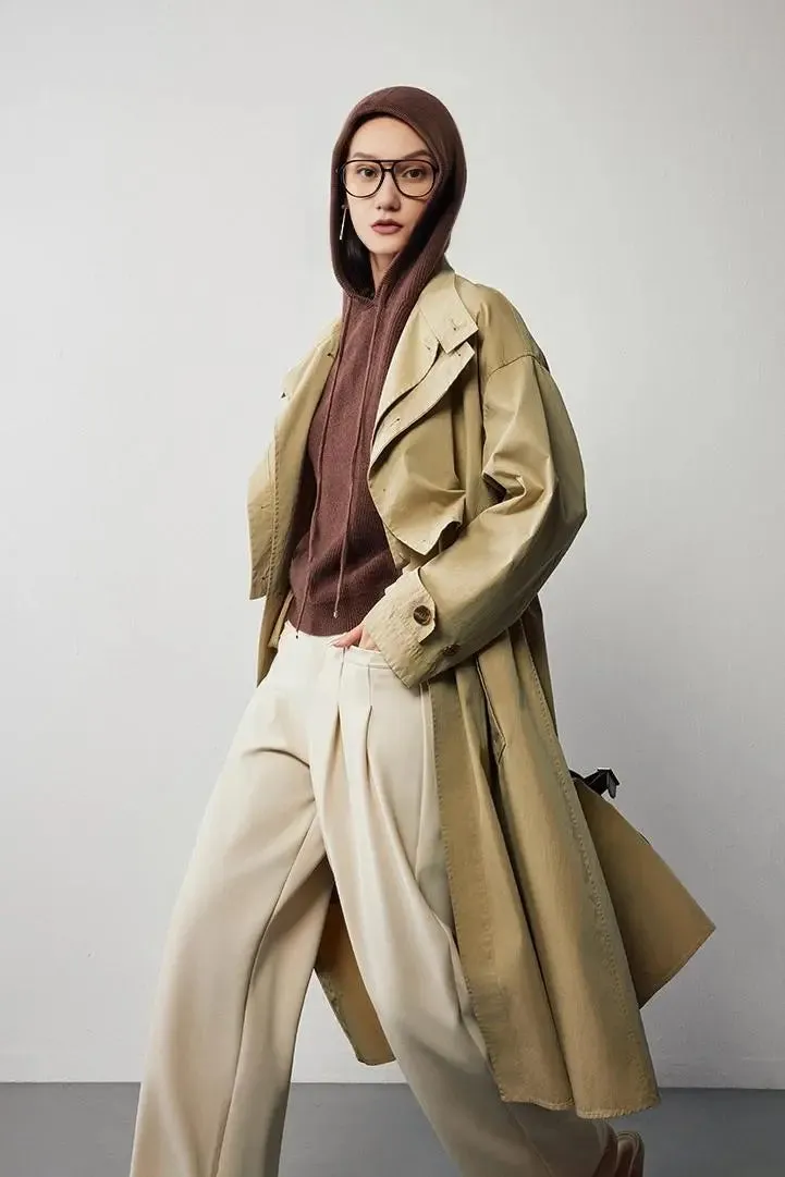 Relax Fit Merino Wool Hooded Sweater