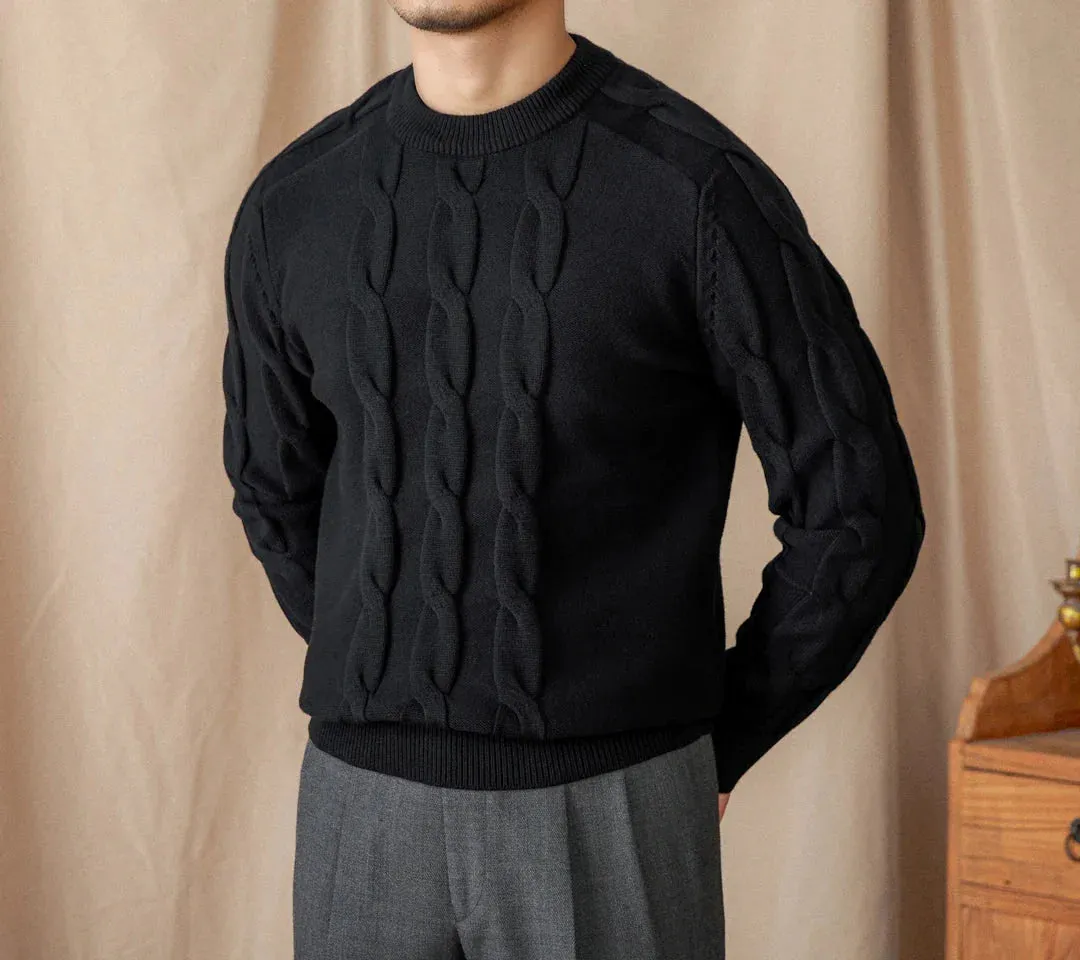 Round neck vintage sweater