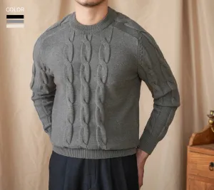 Round neck vintage sweater