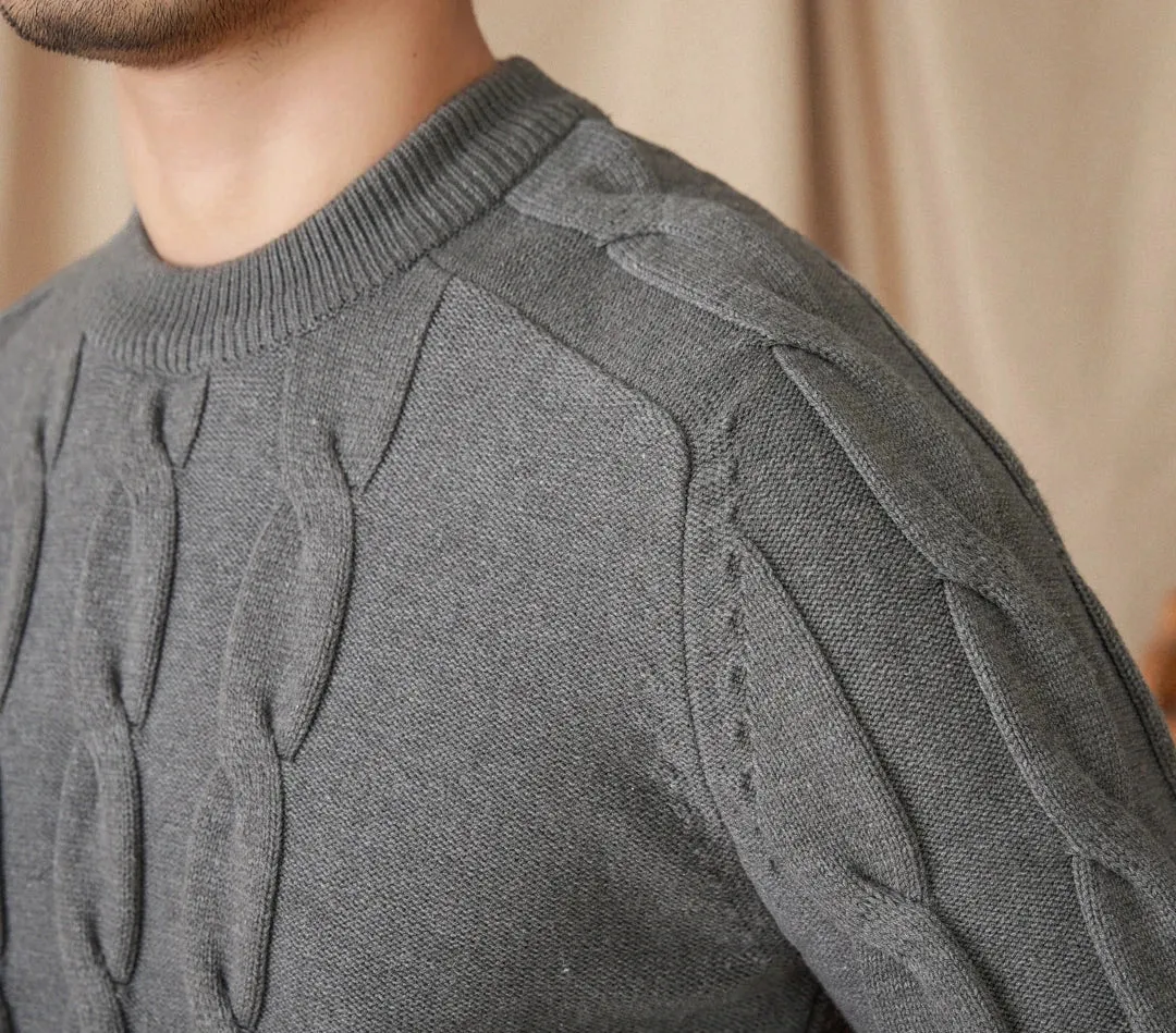 Round neck vintage sweater