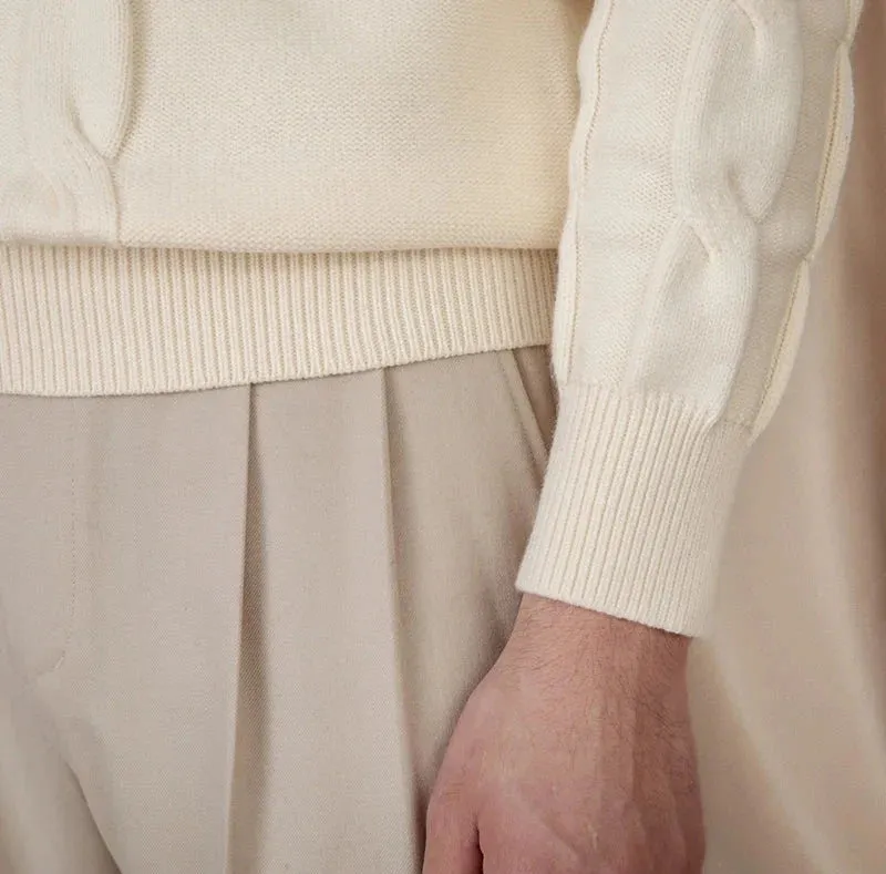 Round neck vintage sweater