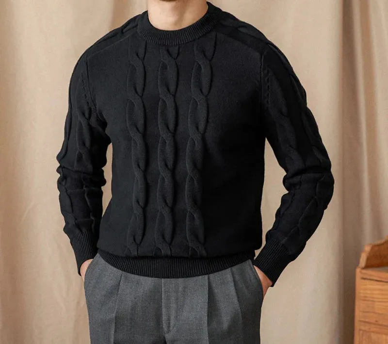Round neck vintage sweater