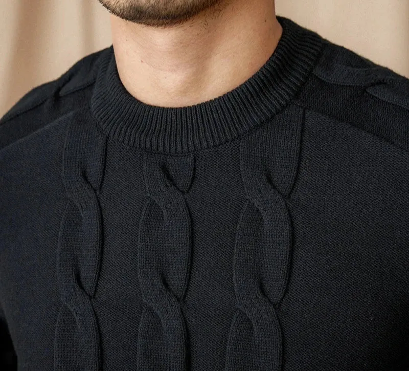 Round neck vintage sweater