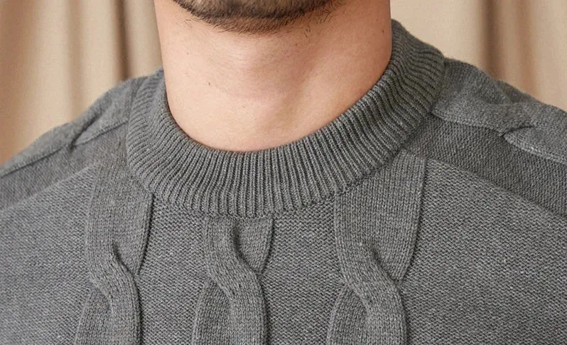 Round neck vintage sweater