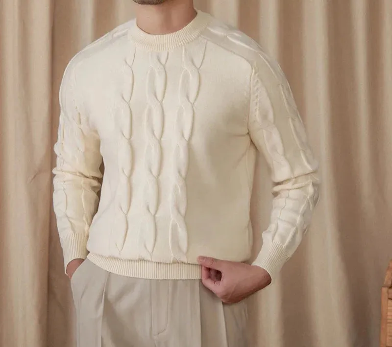 Round neck vintage sweater