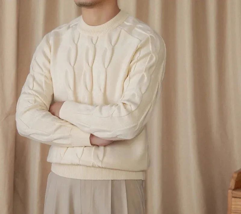 Round neck vintage sweater