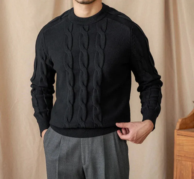 Round neck vintage sweater