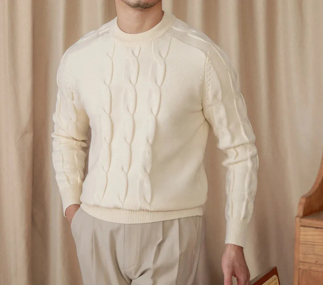 Round neck vintage sweater