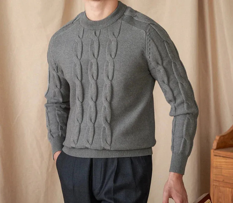 Round neck vintage sweater