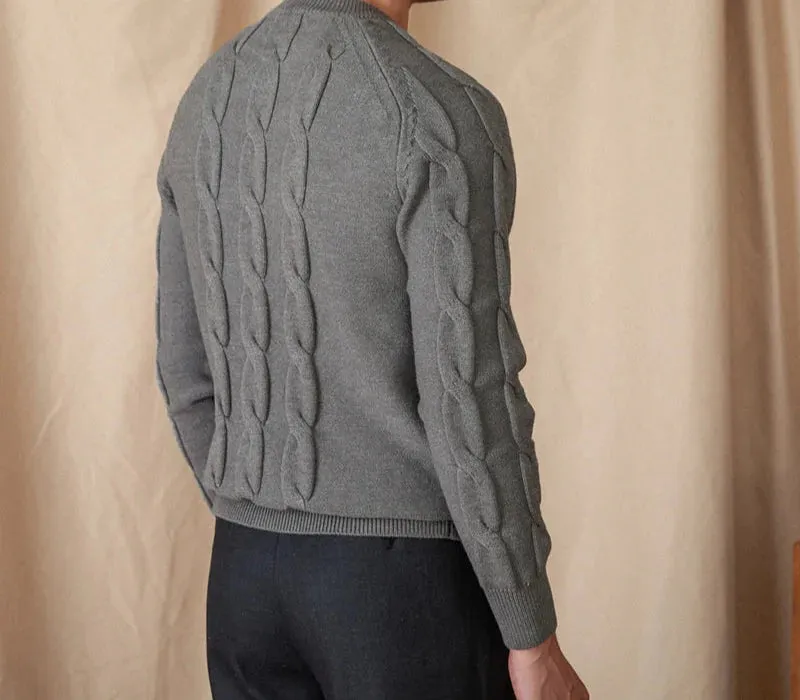 Round neck vintage sweater