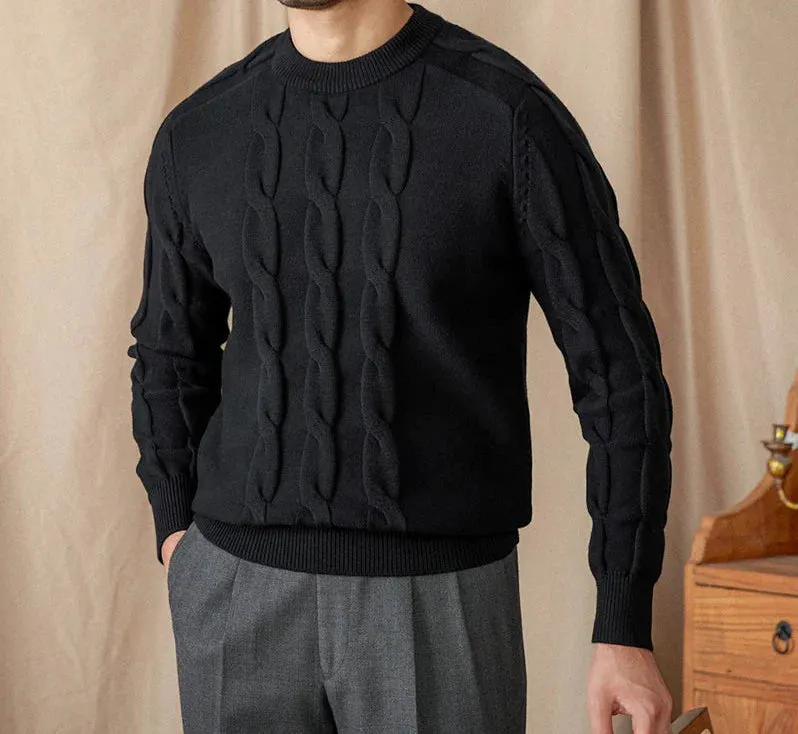 Round neck vintage sweater