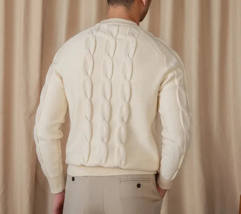 Round neck vintage sweater