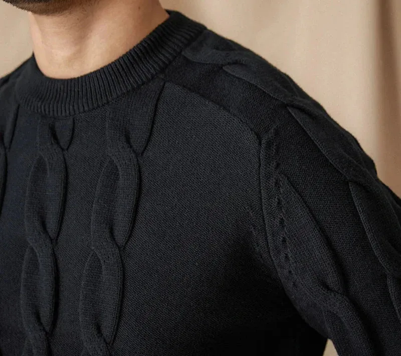 Round neck vintage sweater
