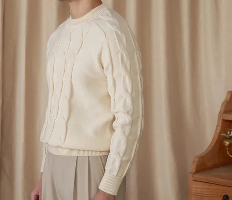 Round neck vintage sweater