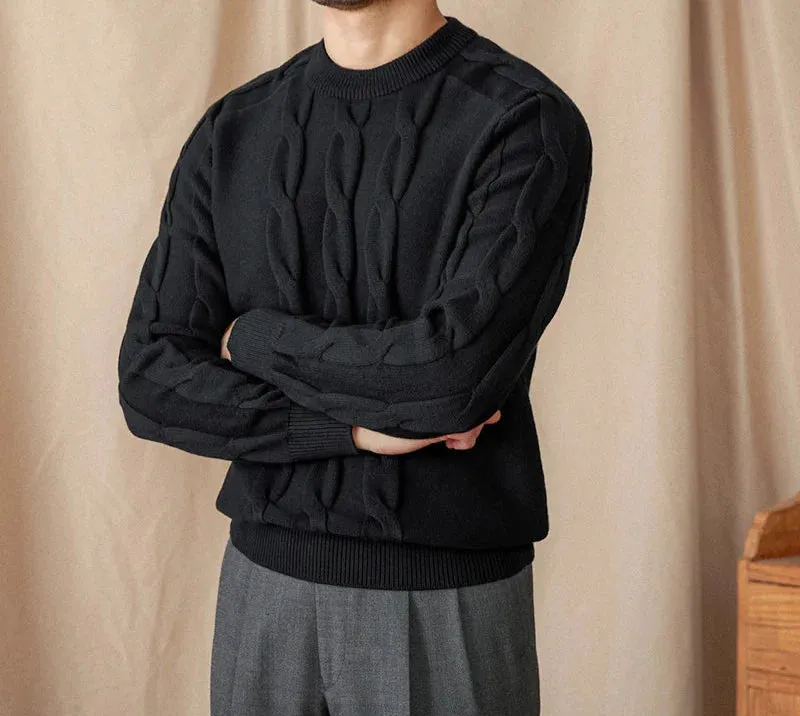 Round neck vintage sweater